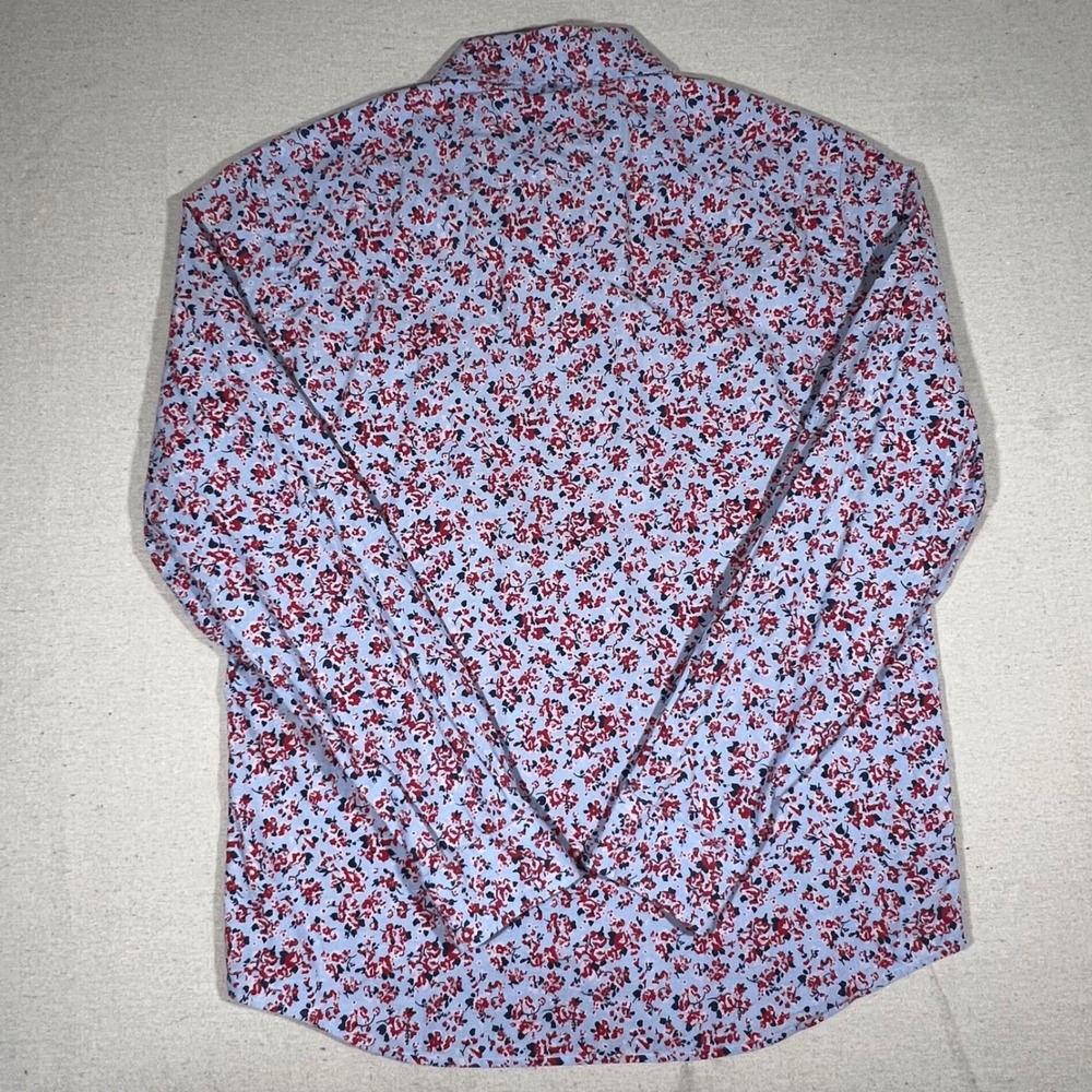 Banana Republic Mens Floral Untucked Fit Button Down Shirt - Size M - Picture 3 of 8